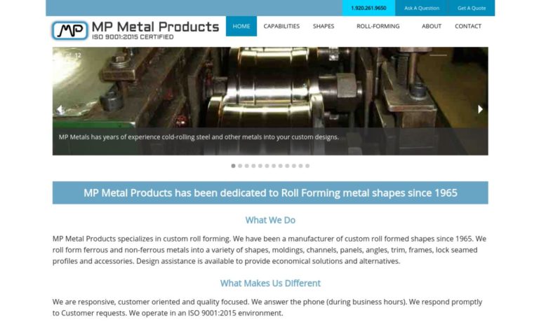 M.P. Metal Products, Inc.