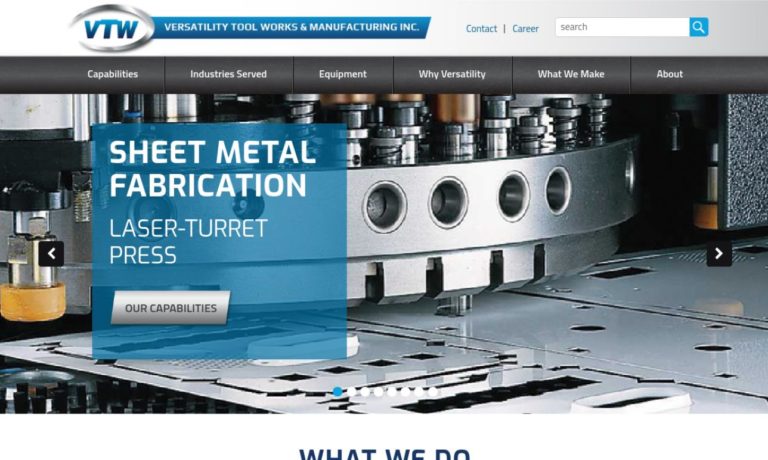 Versatility Tool Works and Manufacturing Company, Inc.