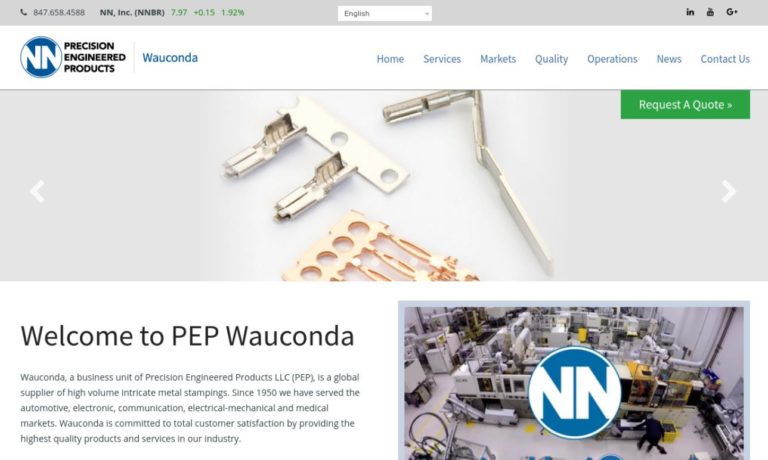 NN, Inc. Precision Engineered Products Group, Wauconda Division