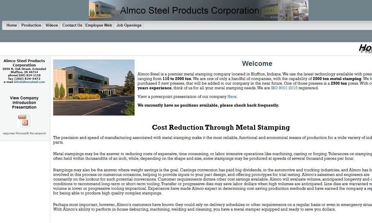 Almco Steel Products Corporation